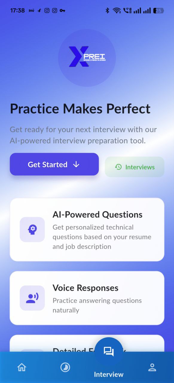 App Screen 6 - Mock Interview Results